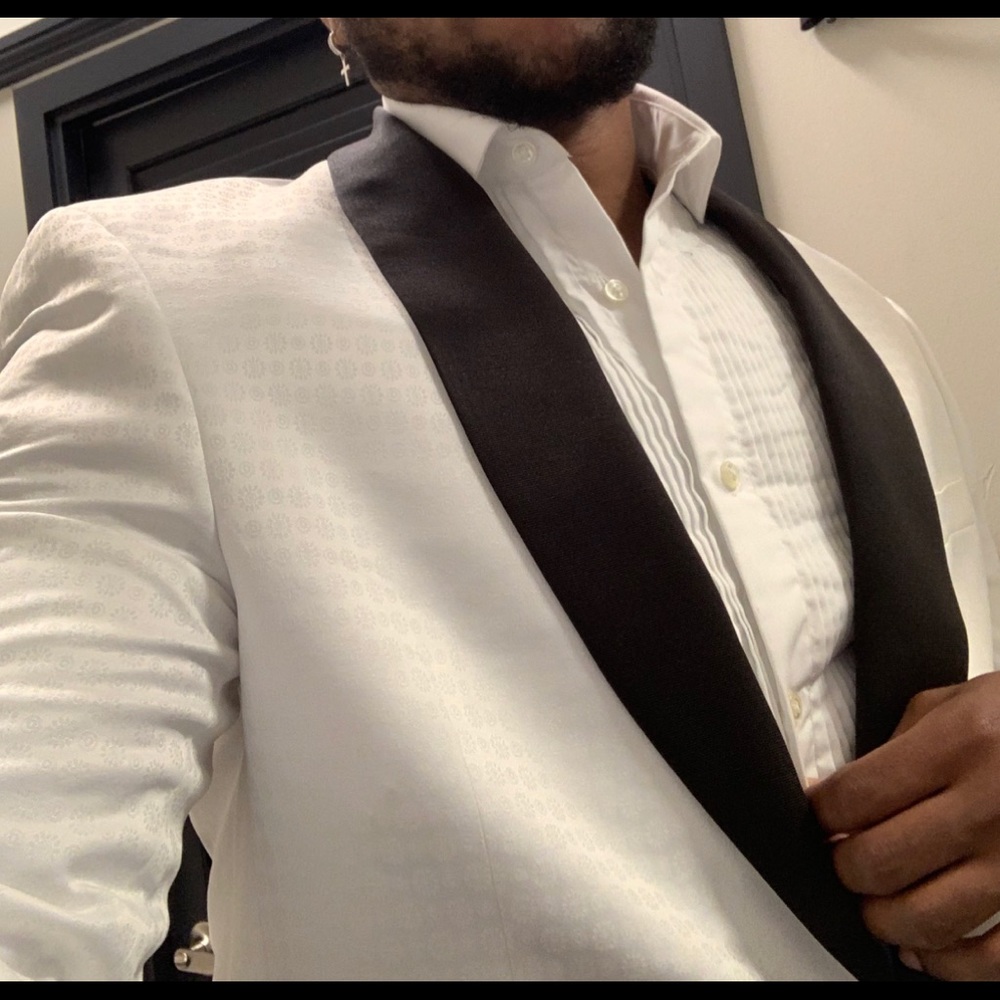 Alfani White and Black Blazer